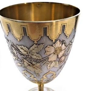 Antique French Silver Gilt Goblet Tallois