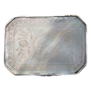 Antique Silver and MOP Snuff Box Depicting Napoleon China