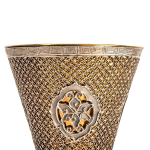 Chinese Silver Filigree Goblets