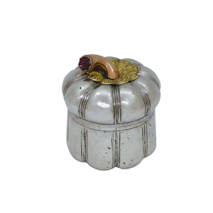 Antique Silver, Gold & Suasa Betel Container, Malaysia Or Indonesian Archipelago C.1900