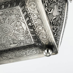 Antique Sri Lankan Silver Multi-Sided Box, Sri Lanka, Ceylon - Circa 1900