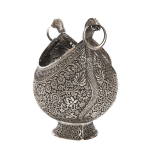 Antique Indian Silver Kashkul, Kashmir( Cashmere) Export Market, India Or Pakistan – Circa 1895