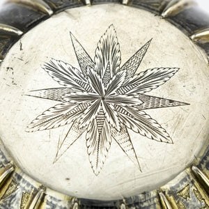 Antique Ottoman Silver, Parcel Gilt And Niello Hammam Bowl – Mid 18th Century