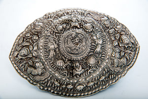 Antique Chinese Silver Belt Buckle (pending /pinding), Chinese Straits – Circa 1900