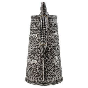 Antique Indian Silver Water Jug, Crocodile Handle, Kutch (cutch) India – Circa 1880