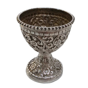 Indian Antique Silver Egg Cruet For Six Persons Kutch Circa 1900