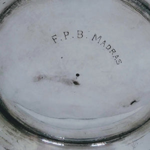 Antique Indian Silver Tea Service, F P Bhumgara & Co, Madras, India, Late 19th Century