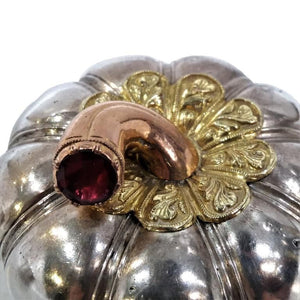 Antique Silver, Gold & Suasa Betel Container, Malaysia Or Indonesian Archipelago C.1900