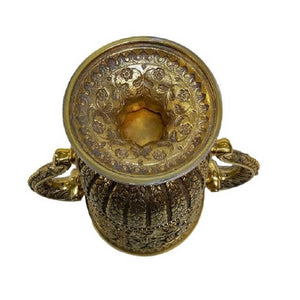 Kutch Indian Style Antique Silver Gilt Cup And Cover