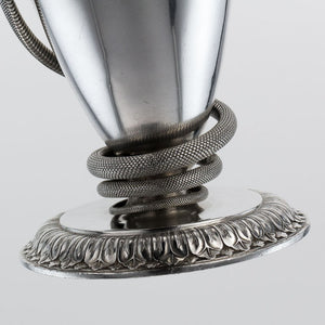 Antique Japanese Silver Presentation Jug & Cover, Horse Racing & The Philippines Interest, Meiji Period, Japan – Circa 1880