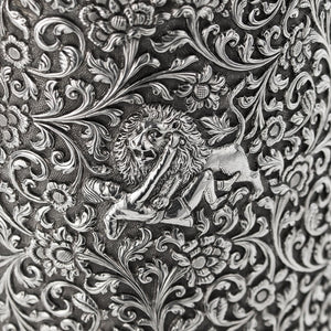 Antique Indian Silver Water Jug, Crocodile Handle, Kutch (cutch) India – Circa 1880