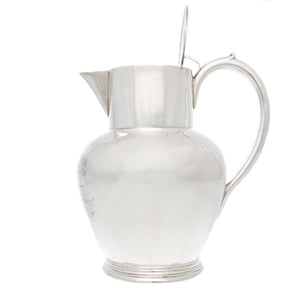 Antique Indian Silver Presentation Jug, Calcutta Light Horse Regiment, Calcutta (kolkata), India – Circa 1890