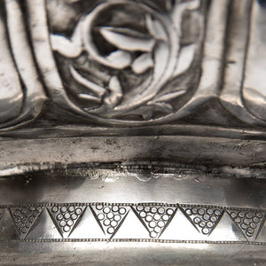 Antique Malay Silver Bowl, Pierced Rim Malaysia – Circa 1900