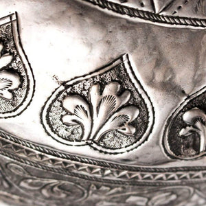 Pair Of Antique Sumatran Silver Vases Riau Sultanate Sumatra Indonesia 19th Century