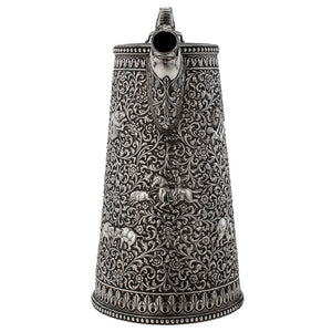 Antique Indian Silver Water Jug, Crocodile Handle, Kutch (cutch) India – Circa 1880