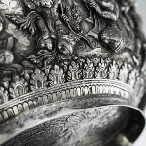 Repeating Borders to Burmese Silver Dishes