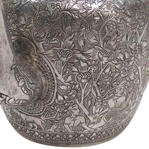 Antique South East Asian Silver Tea Kettle, Kingdom Of Luang Pabang, (laos) – 1900/1910