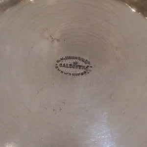 Antique Indian Silver Three Handled Punch Bowl, Large Size, Calcutta (kolkata) – Circa 1900