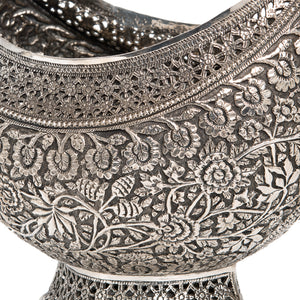 Antique Indian Silver Kashkul, Kashmir( Cashmere) Export Market, India Or Pakistan – Circa 1895