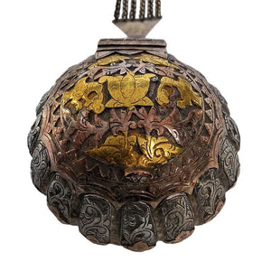 Antique Gold, Suasa & Silver Betel Compendium, Malaysia/sumatra – 19th C.