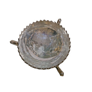 Antique Indian Silver Three Handled Punch Bowl, Large Size, Calcutta (kolkata) – Circa 1900