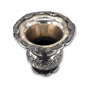 Antique Batavian/dutch Colonial Silver Spittoon (cuspidor, Kwispedoor), Batavia – Late 18th Century