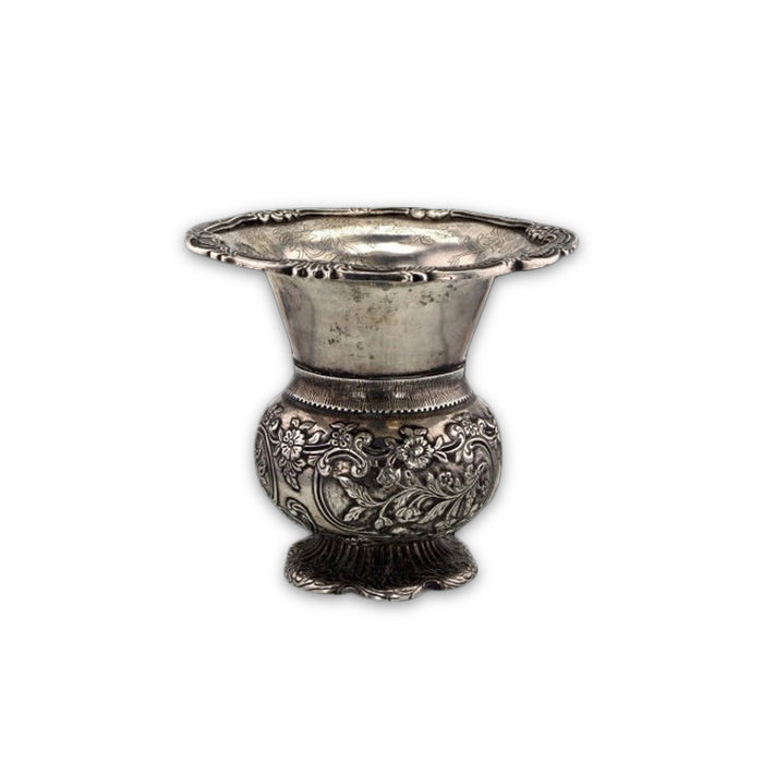 Antique Batavian/dutch Colonial Silver Spittoon (cuspidor, Kwispedoor), Batavia – Late 18th Century