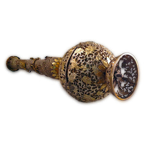 Antique Chinese Silver Parcel-gilt & Filigree Sprinkler On Stand, China – 1740 To 1750