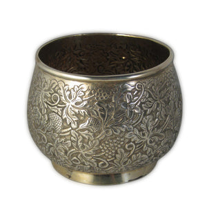 Antique Silver Bowl, Repousse Decoration, Batavia Or China – 1850 To 1900