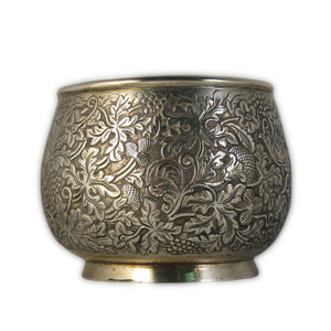 Antique Silver Bowl, Repousse Decoration, Batavia Or China – 1850 To 1900