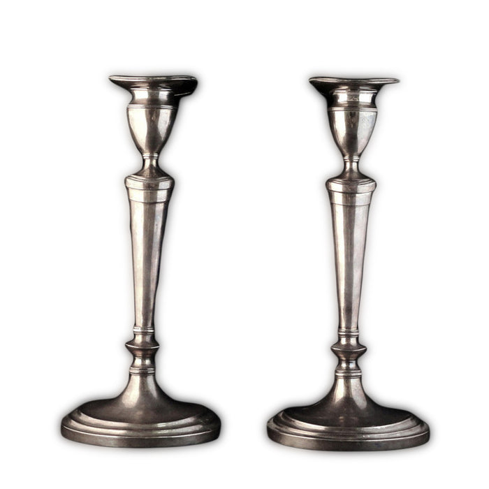 Antique Chinese Export Silver Candlesticks, Rare Set Of Four With Removable Sconces, Tientsin, China – Circa 1900