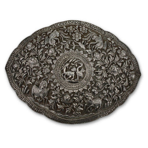 Antique Chinese Silver Belt Buckle (pending/pinding), Chinese Straits – Circa 1900