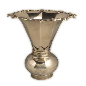 Antique Batavian/dutch Colonial Silver Spittoon (cuspidor, Kwispedoor), Batavia – Early 18th Century