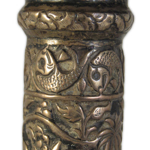 Antique Indian Silver Candlesticks, A Pair, Lucknow – 1890