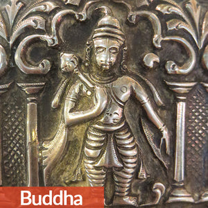 Antique Indian Silver Goblet With Hindu Deity, Vishnu, Madras (chennai), India – Circa 1880