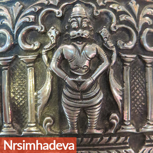 Antique Indian Silver Goblet With Hindu Deity, Vishnu, Madras (chennai), India – Circa 1880