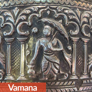Antique Indian Silver Goblet With Hindu Deity, Vishnu, Madras (chennai), India – Circa 1880