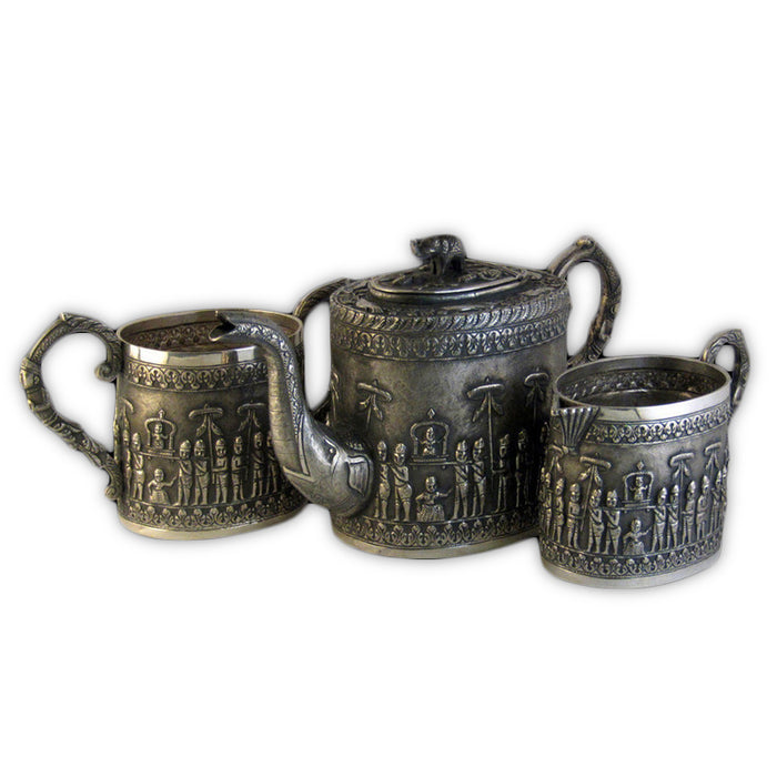 Antique Indian Silver Tea Set, Madras (chennai), India – Circa 1880