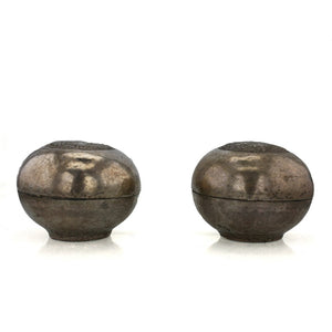 Antique Malay Silver Betel Boxes, (chimbuls), A Pair, Malaysia – Circa 1900