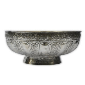Antique Malay Silver Bowl, Malaysia – Late 19th Century
