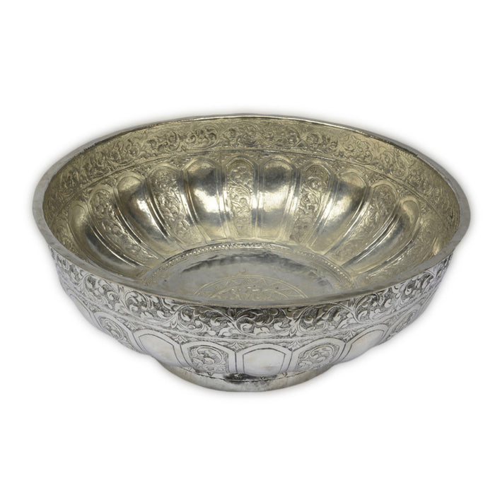 Antique Malay Silver Bowl, Malaysia – Late 19th Century