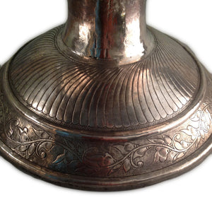 Antique Malay Silver Pedestal Bowl, Malaysia – 19th Century