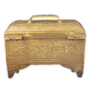 Antique Sumatran Cash Box, Brass, Minangkabau, Sumatra, Indonesia – 19th Century
