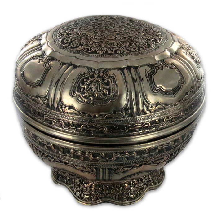 Antique Sumatran Silver Container, Palembang, Sumatra, Indonesia – Circa 1900