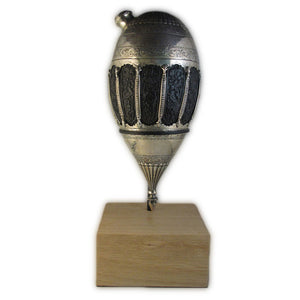 Antique Persian Silver & Coconut Shell Portable Hookah (huqqah) Base, Iran (persia) – Circa 1830