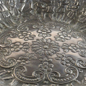 Antique Persian Silver Pedestal Comport Dish, Shiraz, Iran (persia) – Circa 1900