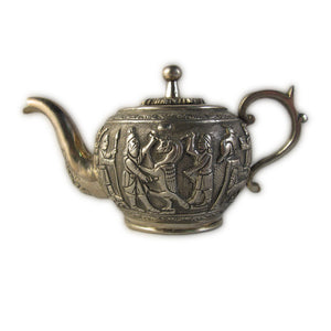 Antique Persian Silver Tea Pot, Shiraz, Iran (persia) – Circa 1900