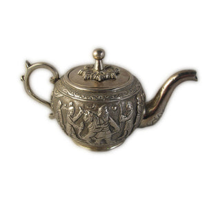 Antique Persian Silver Tea Pot, Shiraz, Iran (persia) – Circa 1900
