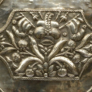 Antique Ottoman Silver Panelled Casket, Coat Of Arms Of The Ottoman Empire, Tunisia – 19th Century