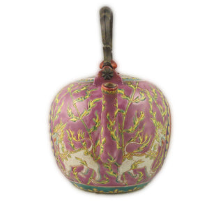Antique Bencharong (benjarong) Enameled Porcelain Teapot, South China – 19th Century